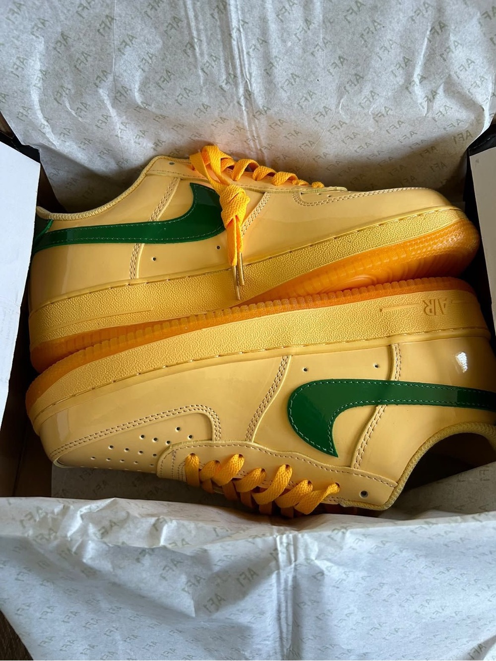 Nike Air Force Topaz Gold Pine Green